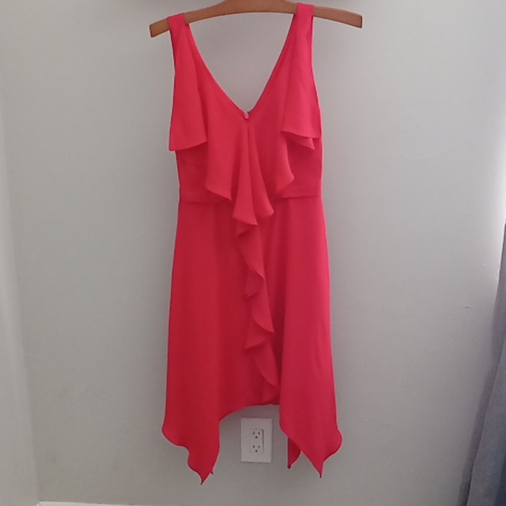 BCBGMaxAzria Jessica Sleeveless Ruffle Dress 2